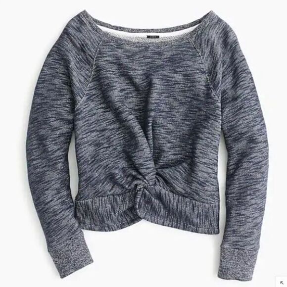 J.Crew twist front crewneck sweatshirt. XXS - Picture 3 of 6